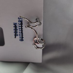 Urban Outfitters Silver Sculptural Earrings